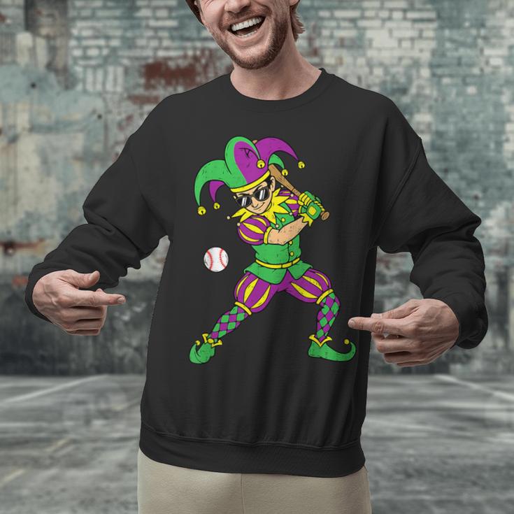 Jester Baseball Mardi Gras Carnival Sport Men Boy Teen Kids Unisex Sweatshirt Jester Baseball Mardi Gras Carnival Sport Men Boy Teen Kids Unisex Sweatshirt