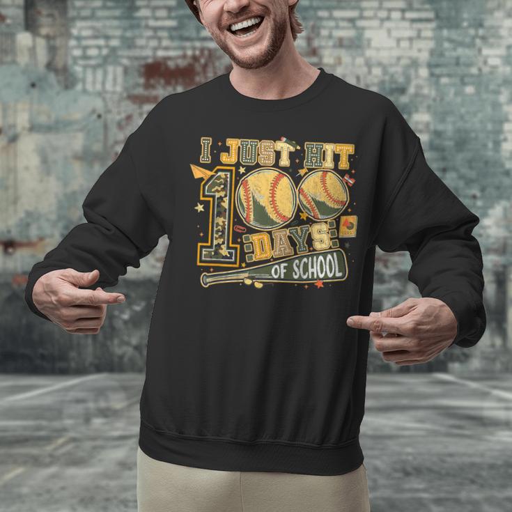 I Just Hit 100 Days Of School Baseball Camo Boys Kid Toddler Unisex Sweatshirt I Just Hit 100 Days Of School Baseball Camo Boys Kid Toddler Unisex Sweatshirt
