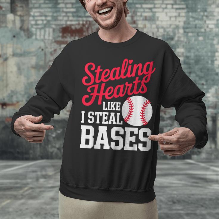 Kids Stealing Hearts Cute Baseball Boys Unisex Sweatshirt Kids Stealing Hearts Cute Baseball Boys Unisex Sweatshirt