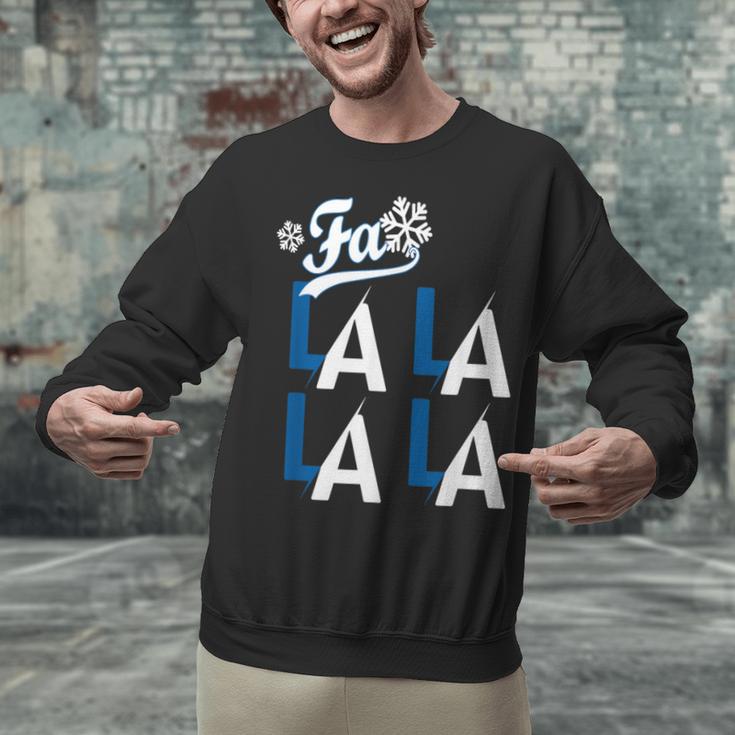 LA Baseball Fan Christmas FA La La Holiday Blue Theme Unisex Sweatshirt LA Baseball Fan Christmas FA La La Holiday Blue Theme Unisex Sweatshirt
