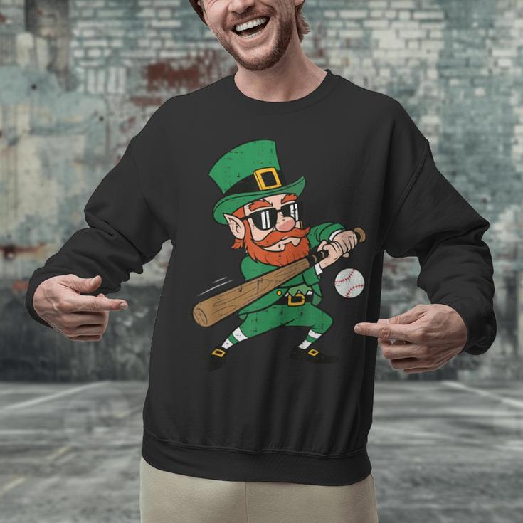 Leprechaun Baseball St Patricks Day Saint Pattys Men Boys Unisex Sweatshirt Leprechaun Baseball St Patricks Day Saint Pattys Men Boys Unisex Sweatshirt
