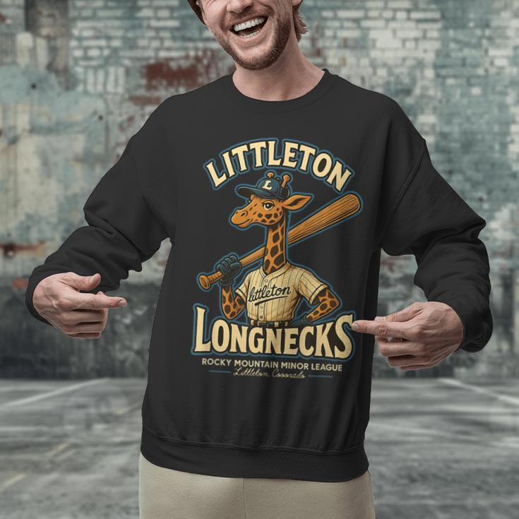 Littleton Longnecks Retro Minor League Baseball Unisex Sweatshirt Littleton Longnecks Retro Minor League Baseball Unisex Sweatshirt