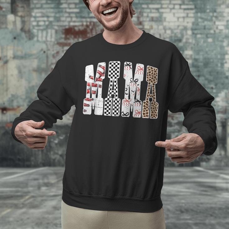 Mama Baseball Season Happy Game Day Trendy Sports Mom Unisex Sweatshirt