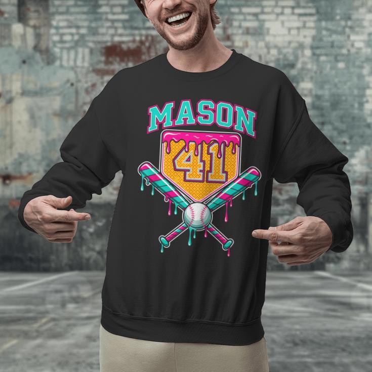 Mason 41 Meme Ice Cream Drip Baseball Birthday Costume Unisex Sweatshirt Mason 41 Meme Ice Cream Drip Baseball Birthday Costume Unisex Sweatshirt