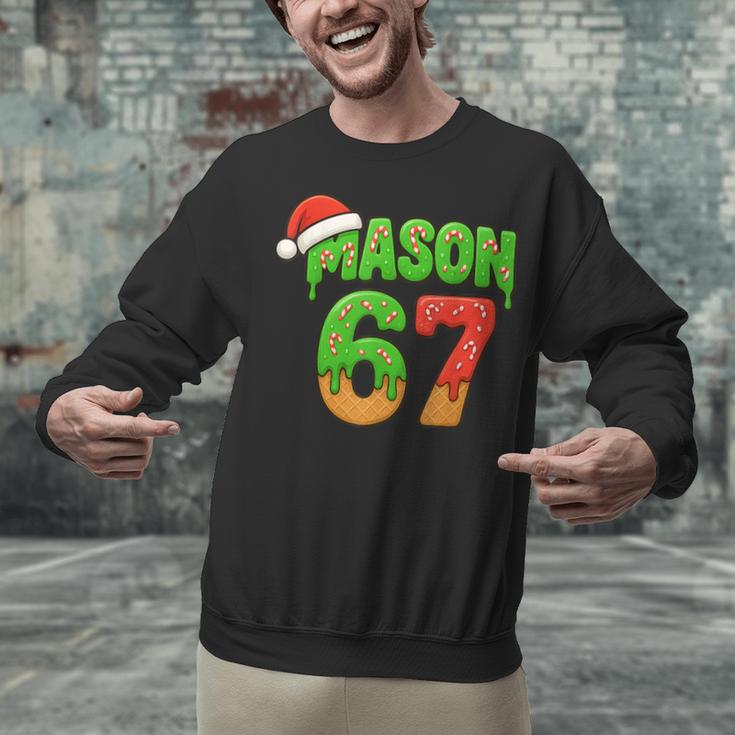 Mason 67 Christmas Ice Cream Drip Meme Six Seven Baseball Unisex Sweatshirt Mason 67 Christmas Ice Cream Drip Meme Six Seven Baseball Unisex Sweatshirt