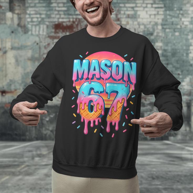 Mason 67 Costume Ice Cream Baseball Drip 6 7 Meme Six Seven Unisex Sweatshirt