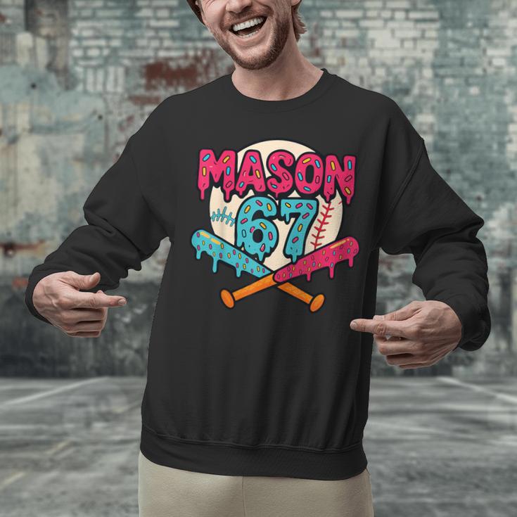 Mason 67 Ice Cream Drip Baseball Meme Graphics Unisex Sweatshirt Mason 67 Ice Cream Drip Baseball Meme Graphics Unisex Sweatshirt