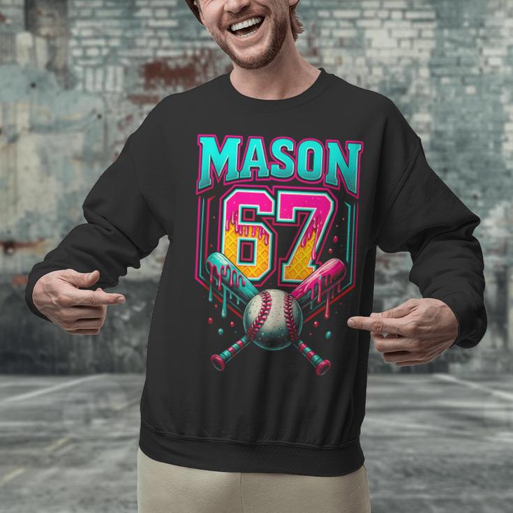 Mason 67 Ice Cream Drip Baseball Ice Cream Drip Unisex Sweatshirt