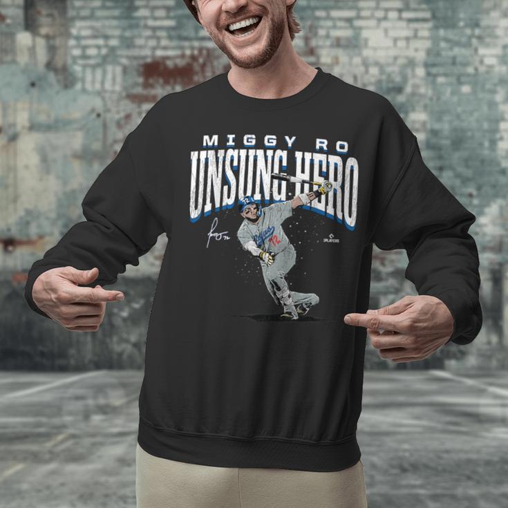Miguel Rojas Unsung Hero Los Angeles Baseball MLBPA Unisex Sweatshirt Miguel Rojas Unsung Hero Los Angeles Baseball MLBPA Unisex Sweatshirt