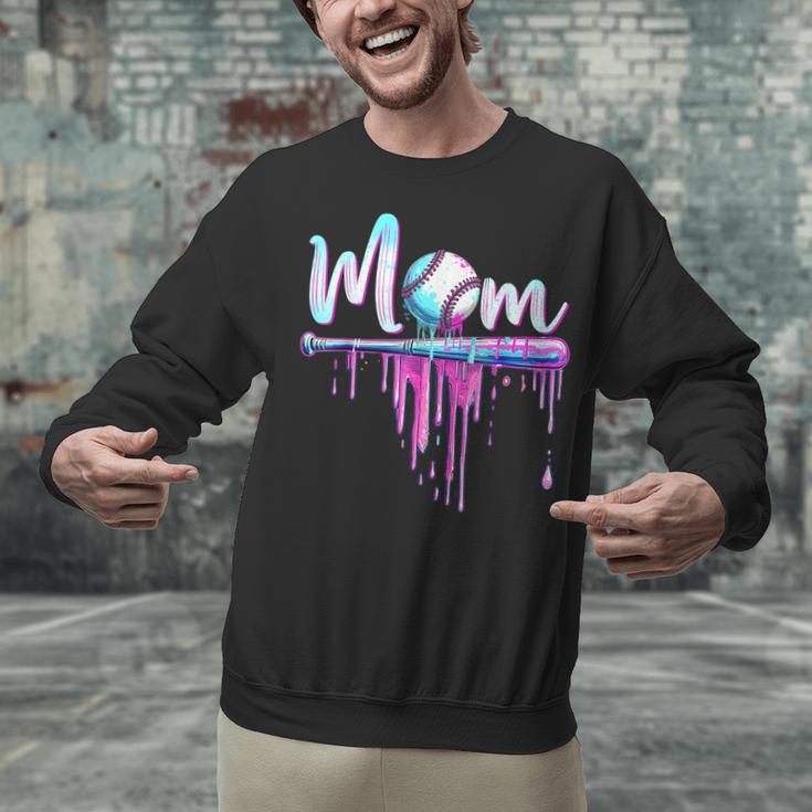 Mom Baseball Ice Cream Drip Birthday Boy Family Unisex Sweatshirt Mom Baseball Ice Cream Drip Birthday Boy Family Unisex Sweatshirt