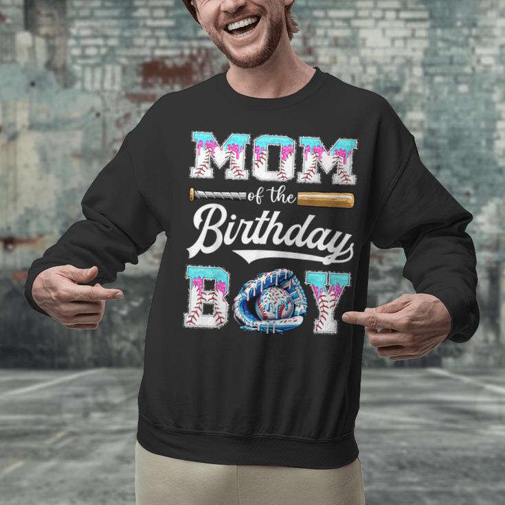 Mom Of The Birthday Boy Baseball Ice Cream Drip Matching Unisex Sweatshirt Mom Of The Birthday Boy Baseball Ice Cream Drip Matching Unisex Sweatshirt