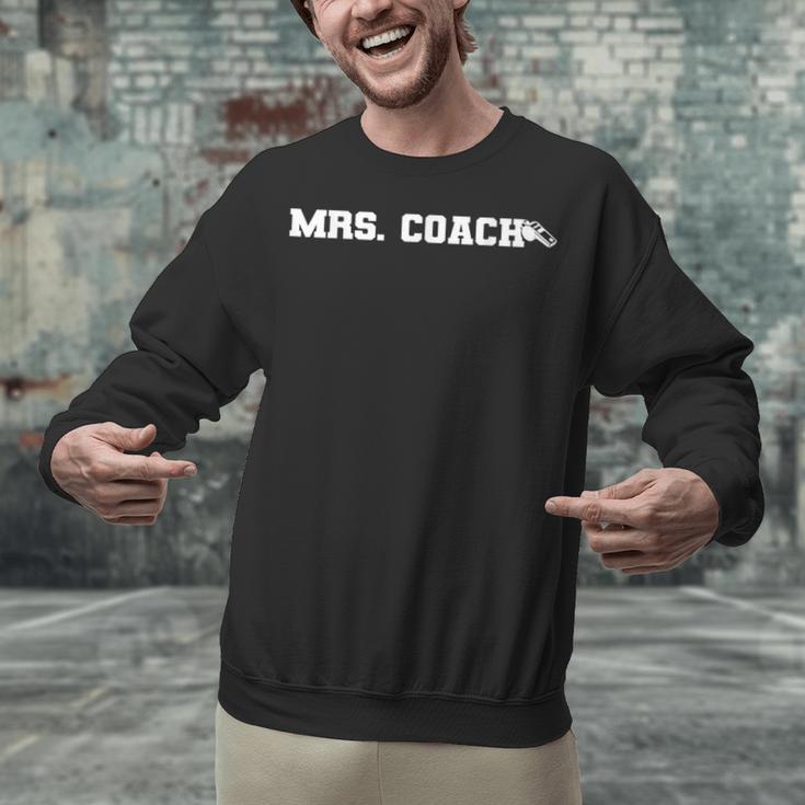 Mrs Coach Football Basketball Baseball Coach Wife Unisex Sweatshirt