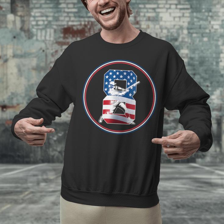 Number 8 Years Baseball 8TH Birthday Unisex Sweatshirt