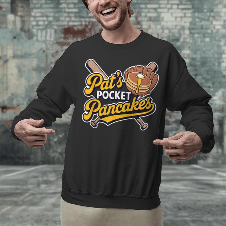Pat's Pocket Pancakes Baseball Glove Stack Syrup Unisex Sweatshirt Pat's Pocket Pancakes Baseball Glove Stack Syrup Unisex Sweatshirt