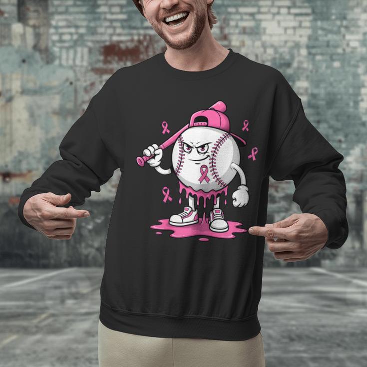 Pink Ribbon Baseball Breast Cancer Awareness Unisex Sweatshirt Pink Ribbon Baseball Breast Cancer Awareness Unisex Sweatshirt