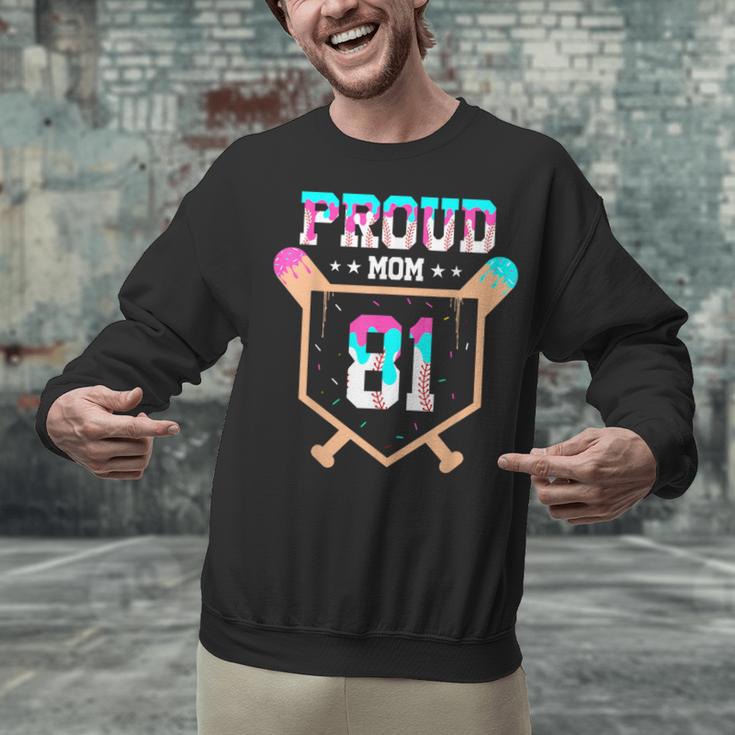Proud Mom Baseball Player Number 81 Ice Cream Drip Unisex Sweatshirt Proud Mom Baseball Player Number 81 Ice Cream Drip Unisex Sweatshirt
