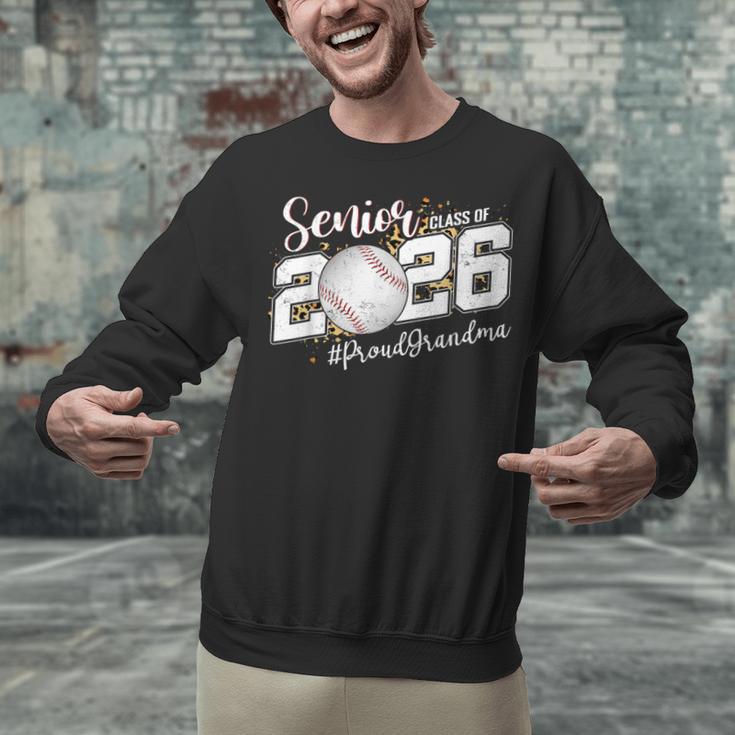 Proud Senior Grandma Class Of 2026 Baseball Graduate Leopard Unisex Sweatshirt Proud Senior Grandma Class Of 2026 Baseball Graduate Leopard Unisex Sweatshirt