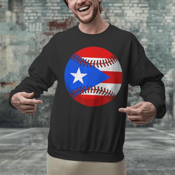 Puerto Rico Baseball Flag Boricua Beisbol Fan Gear Unisex Sweatshirt Puerto Rico Baseball Flag Boricua Beisbol Fan Gear Unisex Sweatshirt
