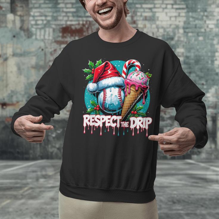 Respect The Drip Baseball Christmas Holiday Unisex Sweatshirt