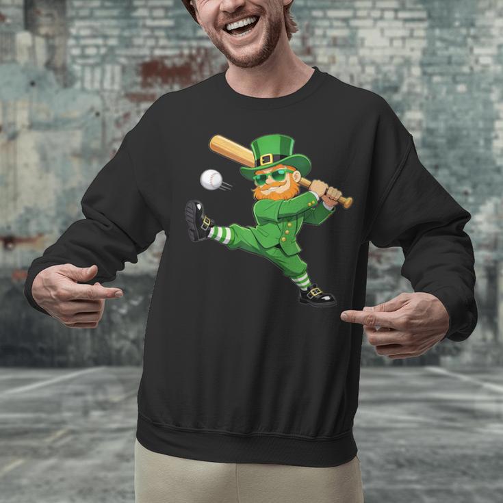 Retro Leprechaun Baseball St Patricks Day Sport Men Boy Kids Unisex Sweatshirt Retro Leprechaun Baseball St Patricks Day Sport Men Boy Kids Unisex Sweatshirt