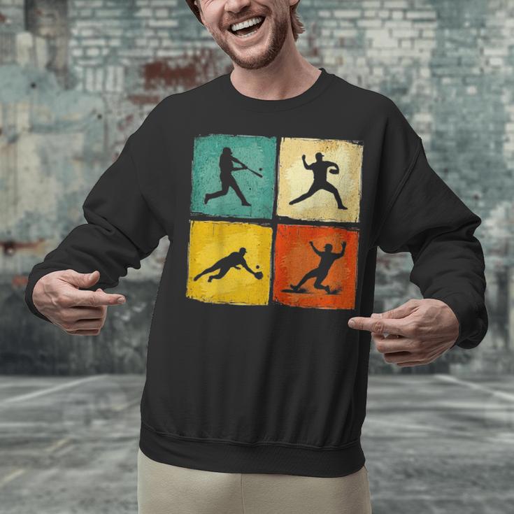 Retro Style Baseball Lover Playing Men Women Kids Baseball Unisex Sweatshirt Retro Style Baseball Lover Playing Men Women Kids Baseball Unisex Sweatshirt