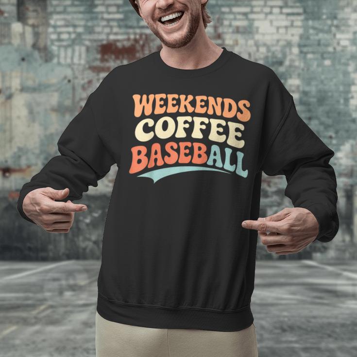 Weekends Coffee Baseball Retro Vibes Unisex Sweatshirt Weekends Coffee Baseball Retro Vibes Unisex Sweatshirt