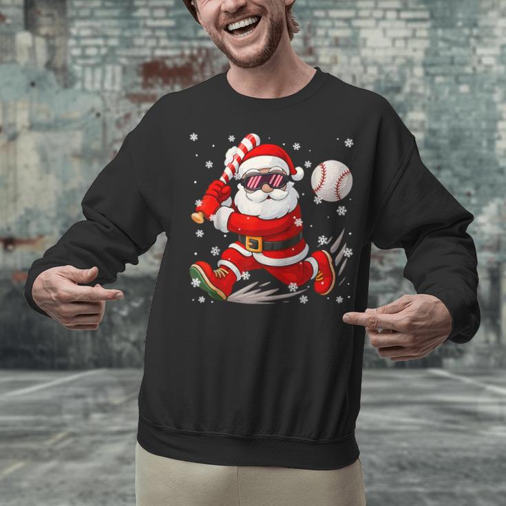 Santa Baseball Christmas Pajamas Xmas Men Boy Toddlers Unisex Sweatshirt Santa Baseball Christmas Pajamas Xmas Men Boy Toddlers Unisex Sweatshirt
