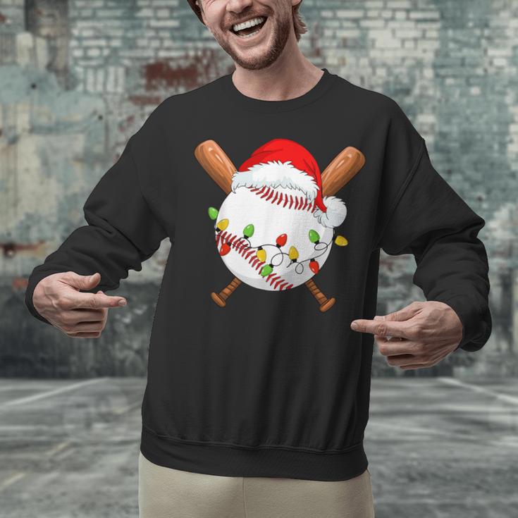 Santa Sports For Men Boys Christmas Baseball Player Unisex Sweatshirt Santa Sports For Men Boys Christmas Baseball Player Unisex Sweatshirt