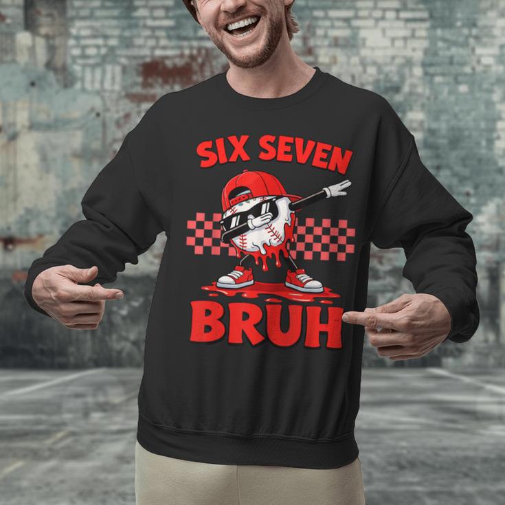Six Seven 67 Bruh Baseball Valentine’s Day Teens Boys Kids Unisex Sweatshirt Six Seven 67 Bruh Baseball Valentine’s Day Teens Boys Kids Unisex Sweatshirt