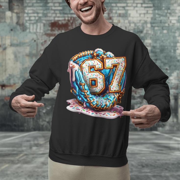 Six Seven Baseball Lifestyle 67 Meme Gen Alpha Slang Unisex Sweatshirt