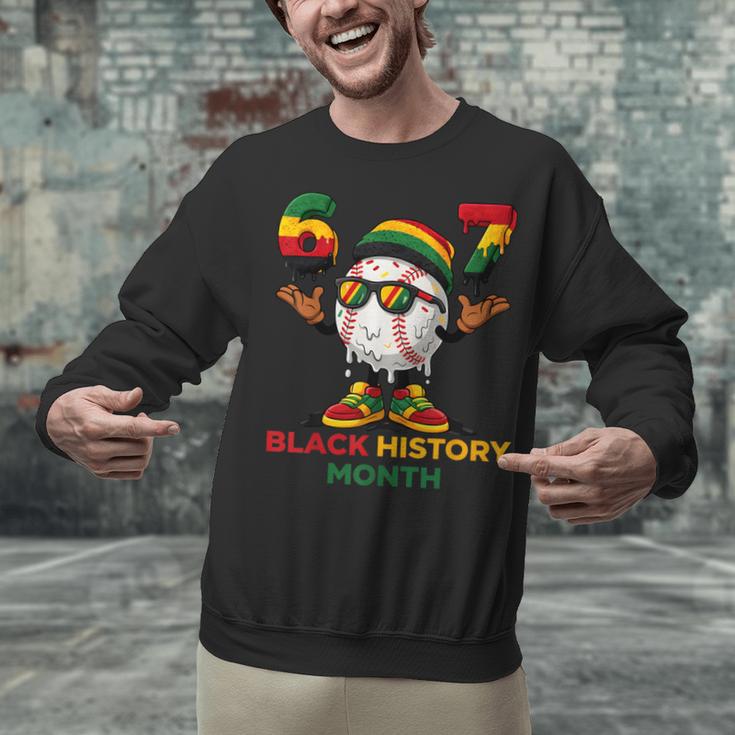 Six Seven History Month Baseball Drip Sports Unisex Sweatshirt