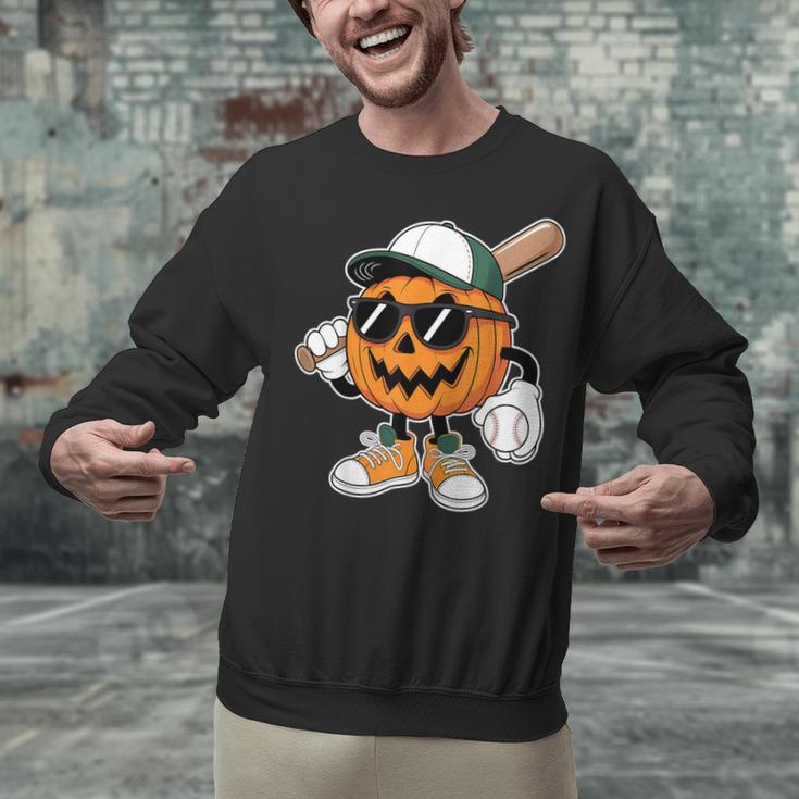 Spooky Jack O Lantern Baseball Halloween Costumes Boys Unisex Sweatshirt Spooky Jack O Lantern Baseball Halloween Costumes Boys Unisex Sweatshirt