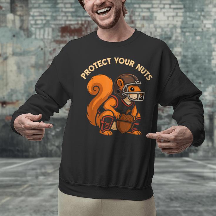 Squirell Baseball Catcher Player Joke Tee Protect Your Nuts Unisex Sweatshirt Squirell Baseball Catcher Player Joke Tee Protect Your Nuts Unisex Sweatshirt