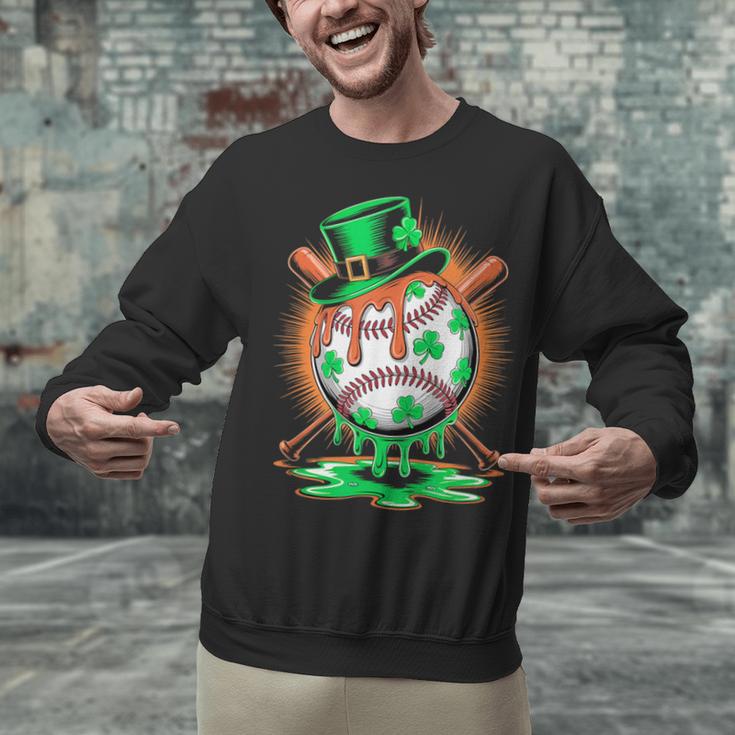 St Patrick Day Baseball Drip Ice Cream Kids Boys Men Unisex Sweatshirt St Patrick Day Baseball Drip Ice Cream Kids Boys Men Unisex Sweatshirt