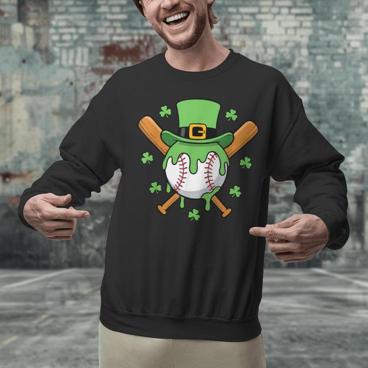 St Patricks Day Baseball Drip Ice Cream Baseball Home Plate Unisex Sweatshirt St Patricks Day Baseball Drip Ice Cream Baseball Home Plate Unisex Sweatshirt