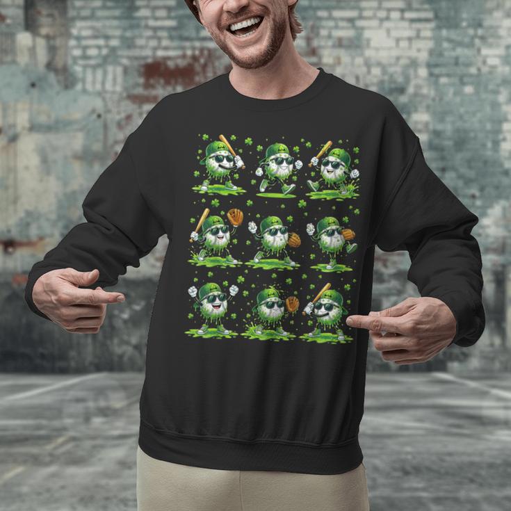 St Patricks Day Baseball Ice Cream Boys Baseball Player Unisex Sweatshirt St Patricks Day Baseball Ice Cream Boys Baseball Player Unisex Sweatshirt