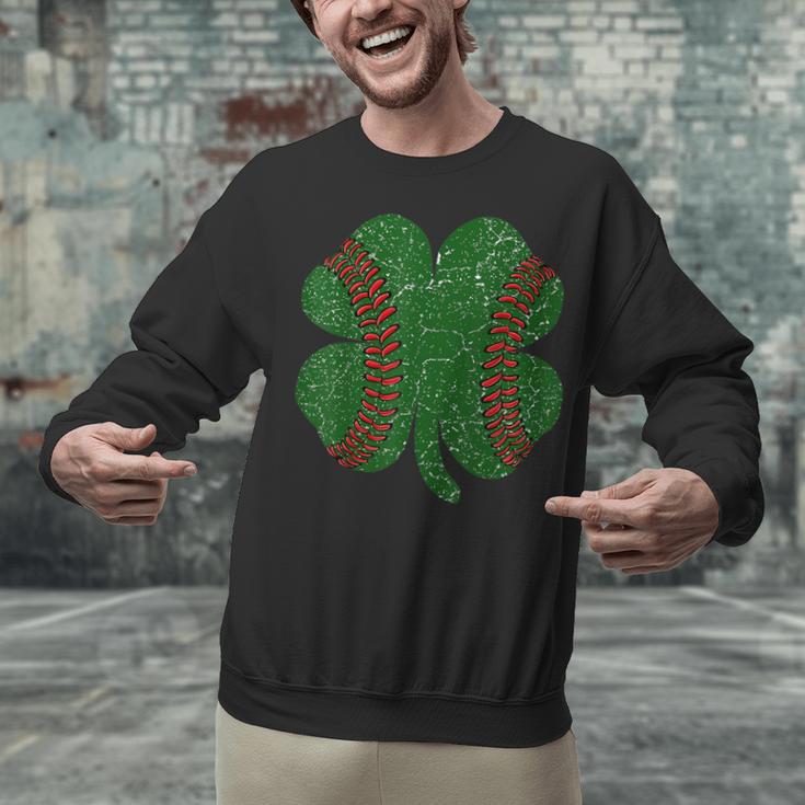 St Patricks Day Shamrock Baseball Saint Paddy's Unisex Sweatshirt St Patricks Day Shamrock Baseball Saint Paddy's Unisex Sweatshirt