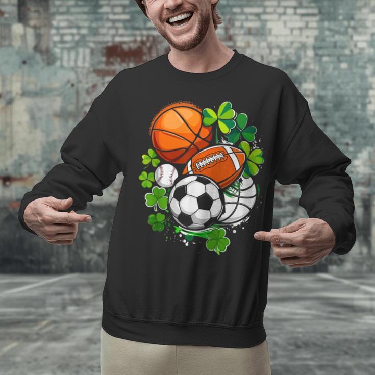 St Patricks Day Shamrock Basketball Baseball Football Soccer Unisex Sweatshirt St Patricks Day Shamrock Basketball Baseball Football Soccer Unisex Sweatshirt