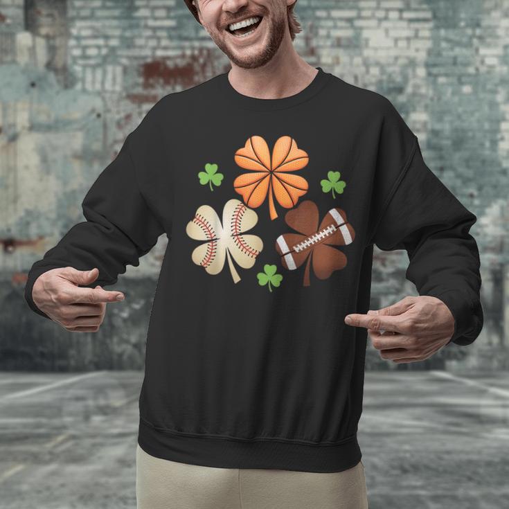 St Patricks Day Shamrock Basketball Baseball Irish Boys Men Unisex Sweatshirt St Patricks Day Shamrock Basketball Baseball Irish Boys Men Unisex Sweatshirt