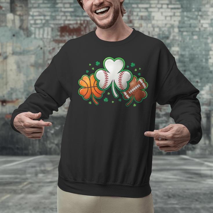 St Patricks Day Shamrock Sports Baseball Basketball Football Unisex Sweatshirt St Patricks Day Shamrock Sports Baseball Basketball Football Unisex Sweatshirt