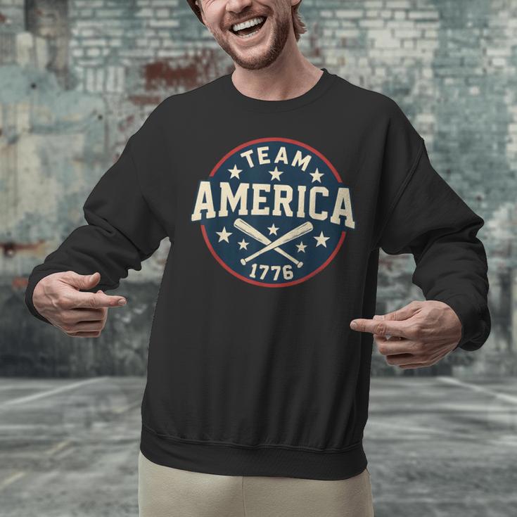 Team America 1776 4th Of July Patriotic Baseball Unisex Sweatshirt Team America 1776 4th Of July Patriotic Baseball Unisex Sweatshirt
