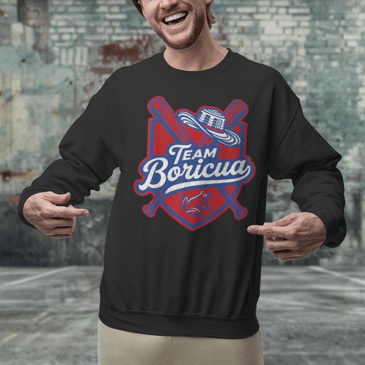 Team Boricua Puerto Rico Baseball Coqui Frog Pava Hat Fan Unisex Sweatshirt Team Boricua Puerto Rico Baseball Coqui Frog Pava Hat Fan Unisex Sweatshirt