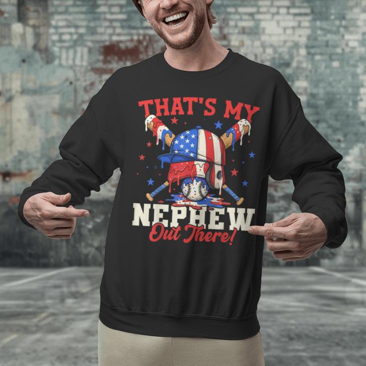 That's My Nephew Out There Baseball Cream Drip Crossed Bat Unisex Sweatshirt That's My Nephew Out There Baseball Cream Drip Crossed Bat Unisex Sweatshirt