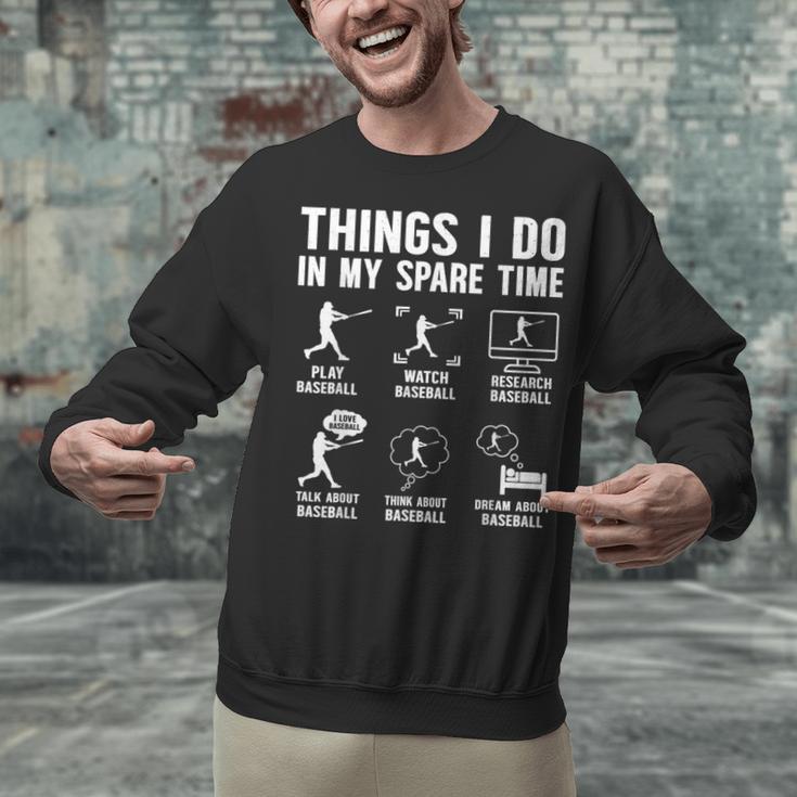 Things I Do In My Spare Time Baseball Lovers Kids Boys Unisex Sweatshirt Things I Do In My Spare Time Baseball Lovers Kids Boys Unisex Sweatshirt