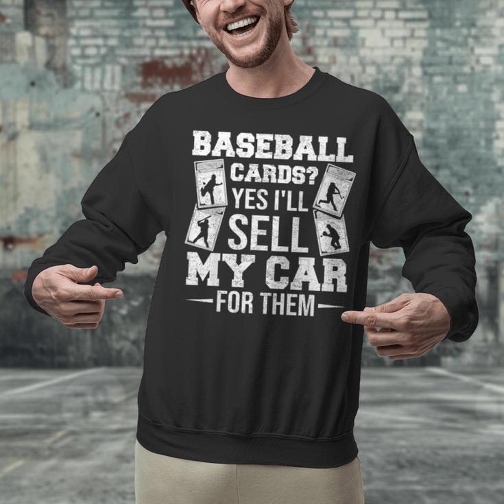 Trading Card Collector Cardboard Baseball Card Collector Unisex Sweatshirt