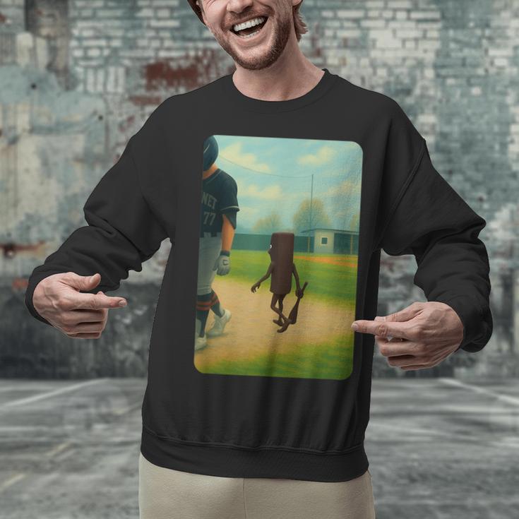 Tung Tung Tung Sahur Baseball Meme Unisex Sweatshirt Tung Tung Tung Sahur Baseball Meme Unisex Sweatshirt