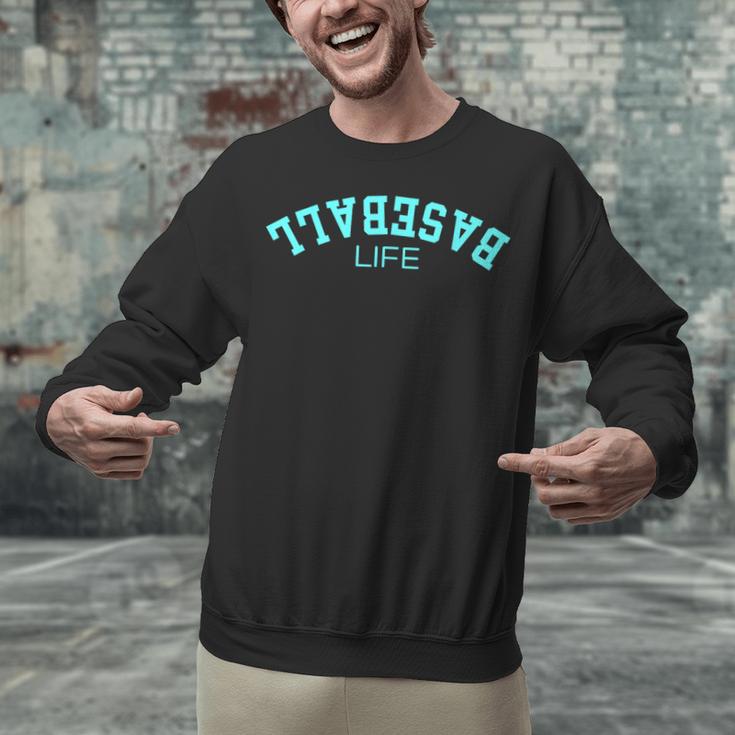 Upside Down Baseball Life Game Day Boys Girls Youth Unisex Sweatshirt