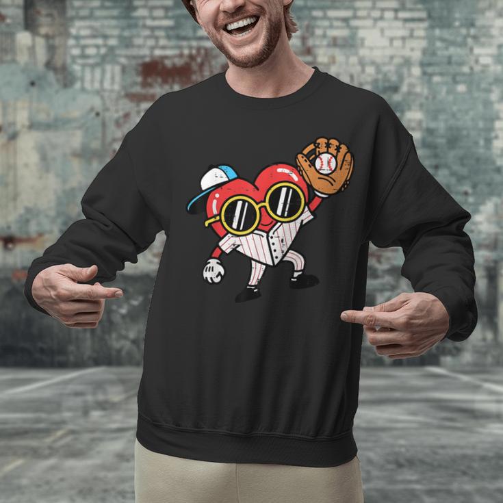 Valentines Day Baseball Heart Gloves Cute Boys Kid Youth Men Unisex Sweatshirt Valentines Day Baseball Heart Gloves Cute Boys Kid Youth Men Unisex Sweatshirt