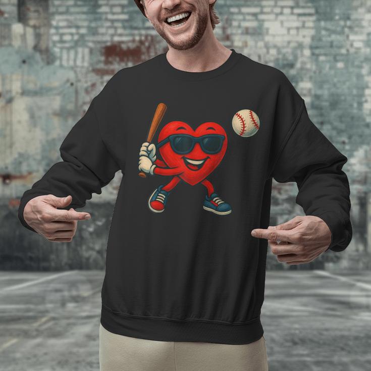 Valentines Day Baseball Red Heart Love Boys Kids Tee Unisex Sweatshirt Valentines Day Baseball Red Heart Love Boys Kids Tee Unisex Sweatshirt