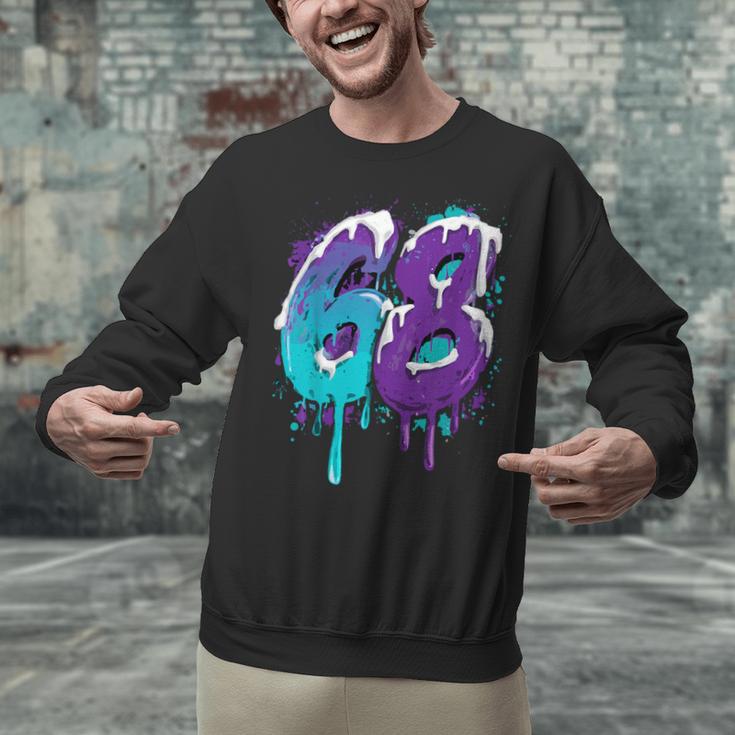 Vintage Baseball 68 Number Unisex Sweatshirt